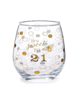 Sweet to be 21 Glass Tumbler