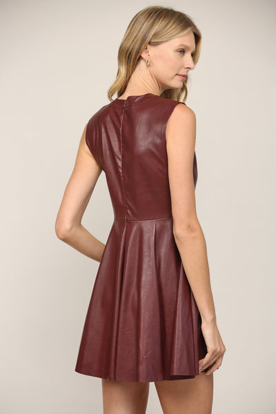 Brooke Faux Leather Dress