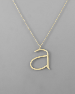 Lower case Initial Necklace