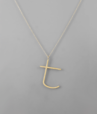 Lower case Initial Necklace