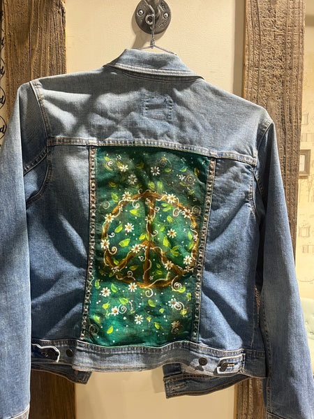 Hand painted denim jackets