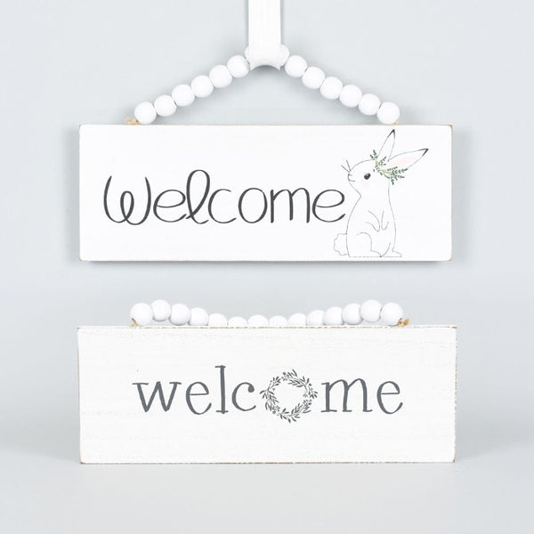Reversible Welcome Sign