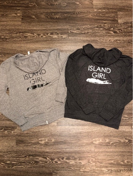 Island Girl zip up hoodie