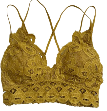 Crochet lace bralette