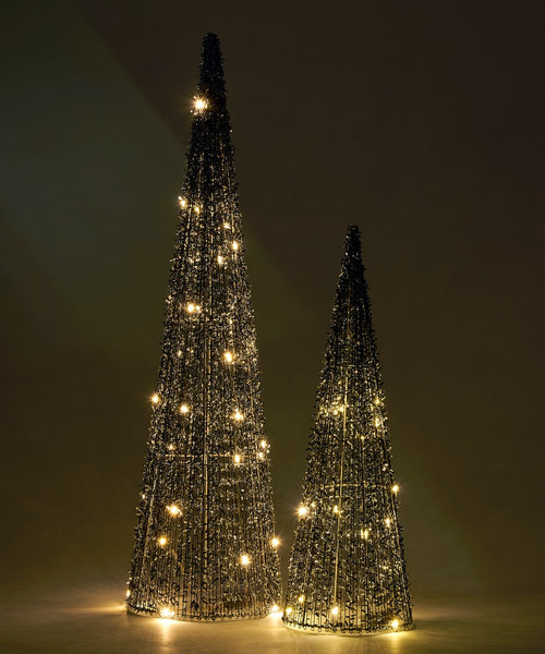 LED Silver Holiday Trees