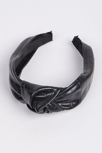 Leather Snakeskin Headband